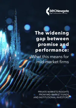 <div>The widening gap between promise and performance: What this means for mid-market firms</div>