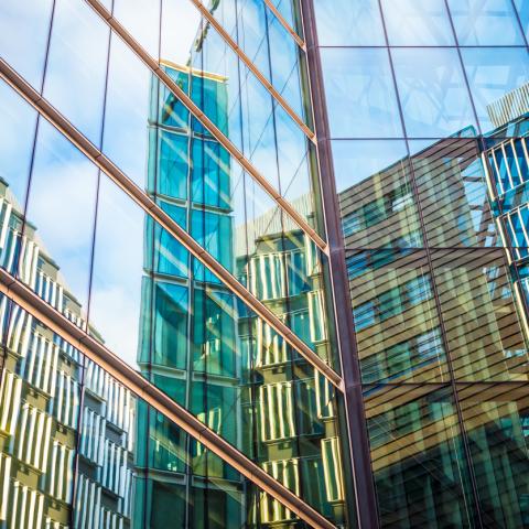 London Sky scrapers abstract